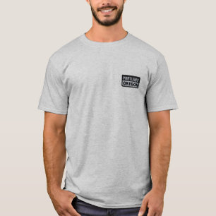 Portland Oregon Embroidered Patch T-Shirt