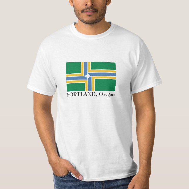 Portland, Oregon Flag T-Shirt (Front)