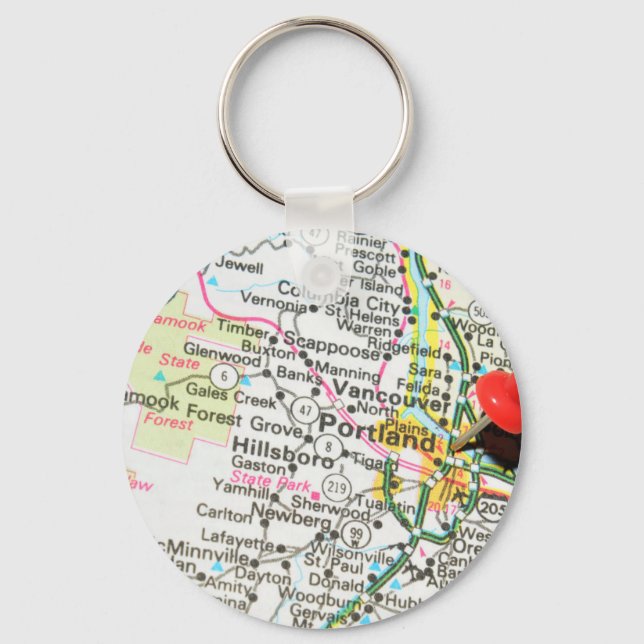 Portland, Oregon Keychain (Front)