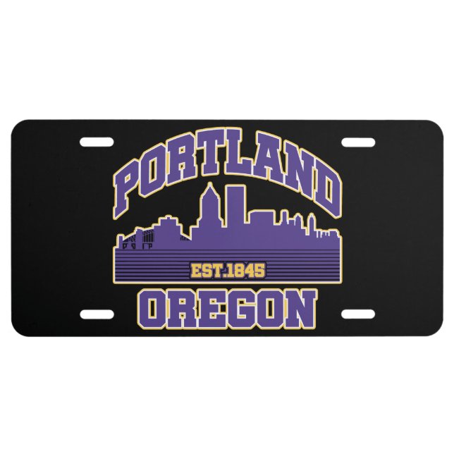 Portland,Oregon License Plate (Front)