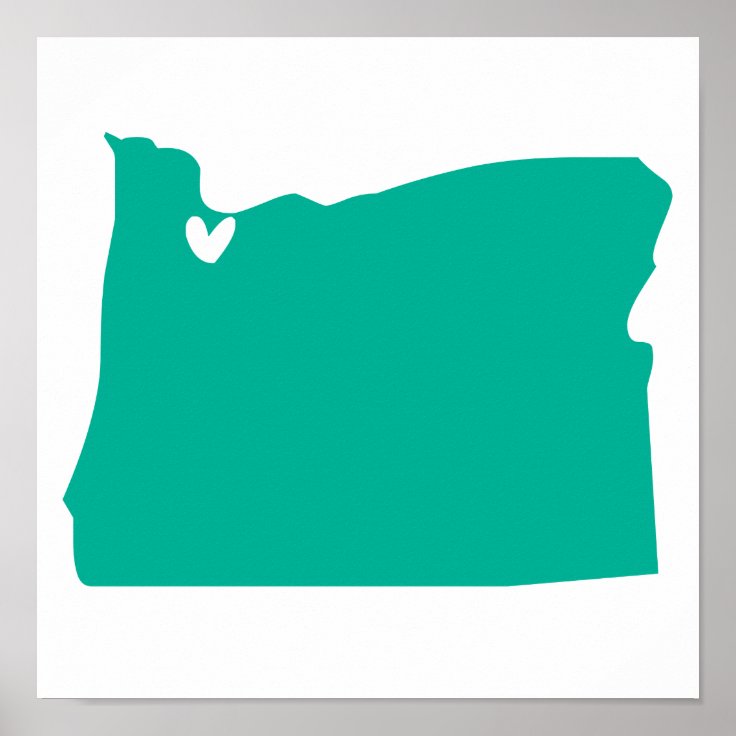 Portland, Oregon Love Poster Zazzle
