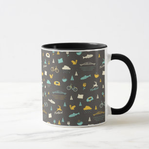 Portland, Oregon Pattern Mug