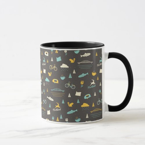 Portland Oregon Pattern Mug