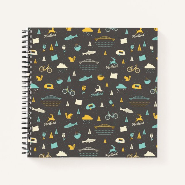 Portland, Oregon Pattern Notebook (Front)