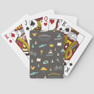 Portland, Oregon Pattern Poker Cards