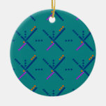 Portland Oregon PDX Airport Carpet Ceramic Ornament