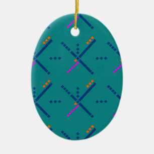 Portland Oregon PDX Airport Carpet Ceramic Ornament