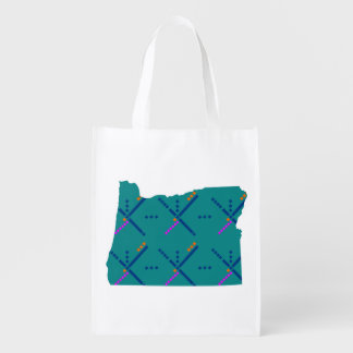 Portland Oregon PDX Airport Carpet Grocery Bag