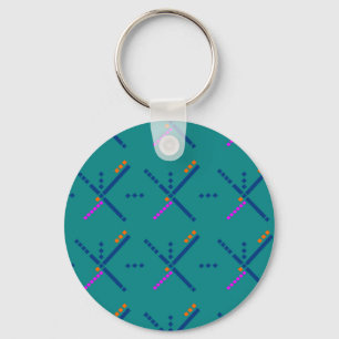 Portland Oregon PDX Airport Carpet Keychain