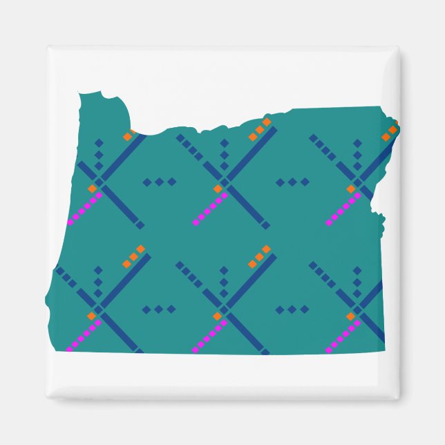 Portland Oregon PDX Airport Carpet Magnet (Front)