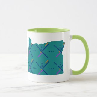 Portland Oregon PDX Airport Carpet Mug