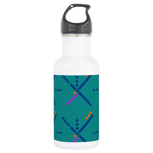 Portland Oregon PDX Airport Carpet Water Bottle (Front)