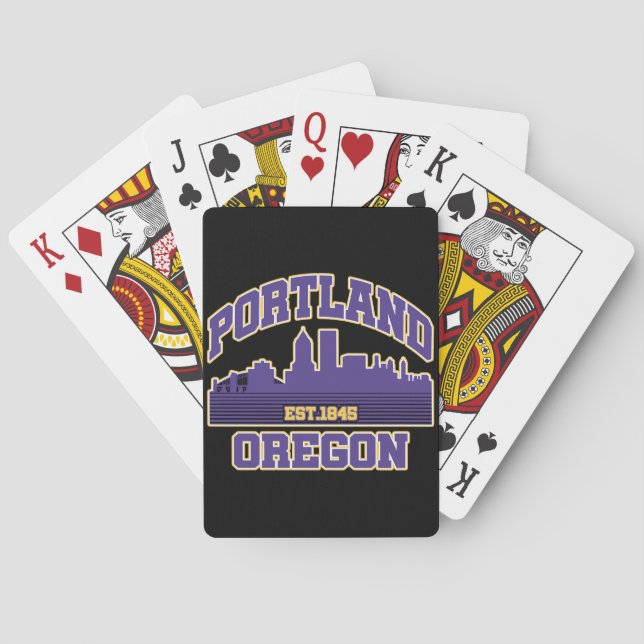 Portland,Oregon Poker Cards (Back)