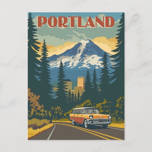 Portland, Oregon Postcard (Front)