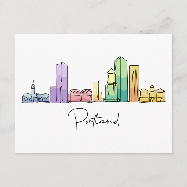 Portland OREGON Postcard (Front)