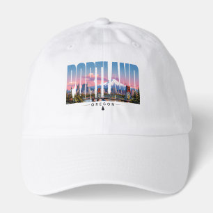 Portland Oregon Riverfront Mountain Travel Hat