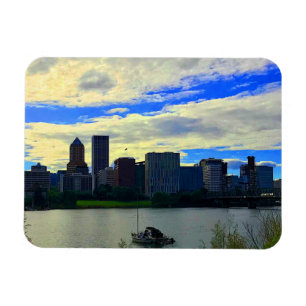 Portland, Oregon Skyline #1 Magnet 