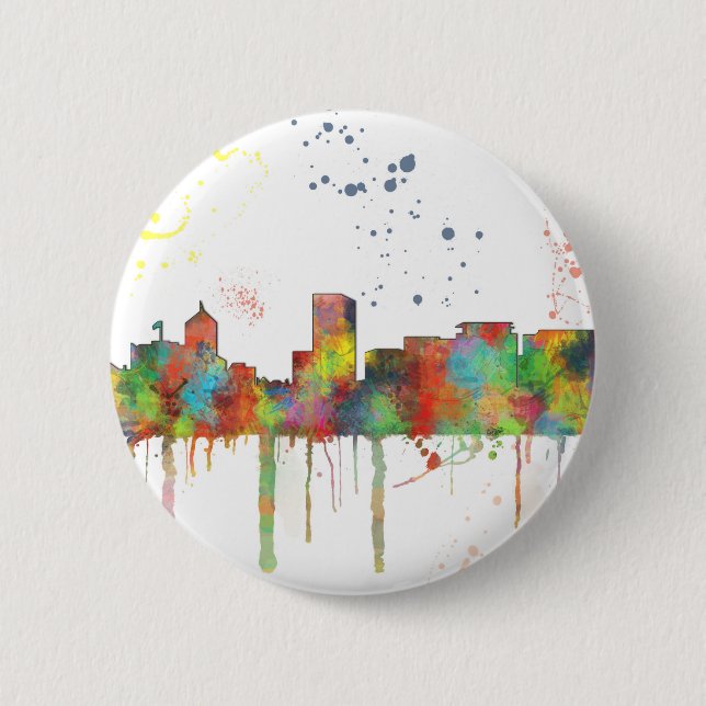 PORTLAND OREGON SKYLINE BUTTON (Front)