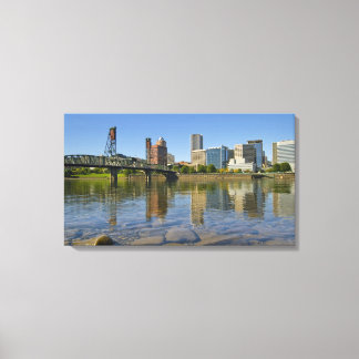 Portland Oregon Skyline Stretched Canvas Print