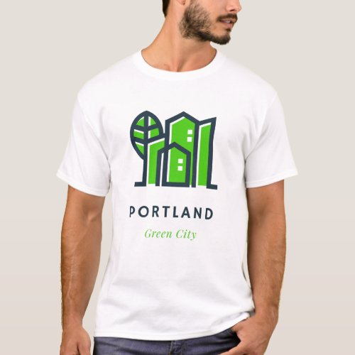 Portland Oregon US Sustainable Green City T_Shirt