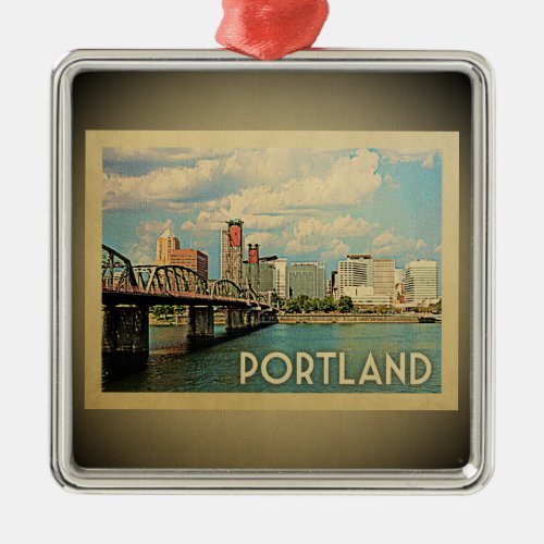 Portland Oregon Vintage Travel Ornament