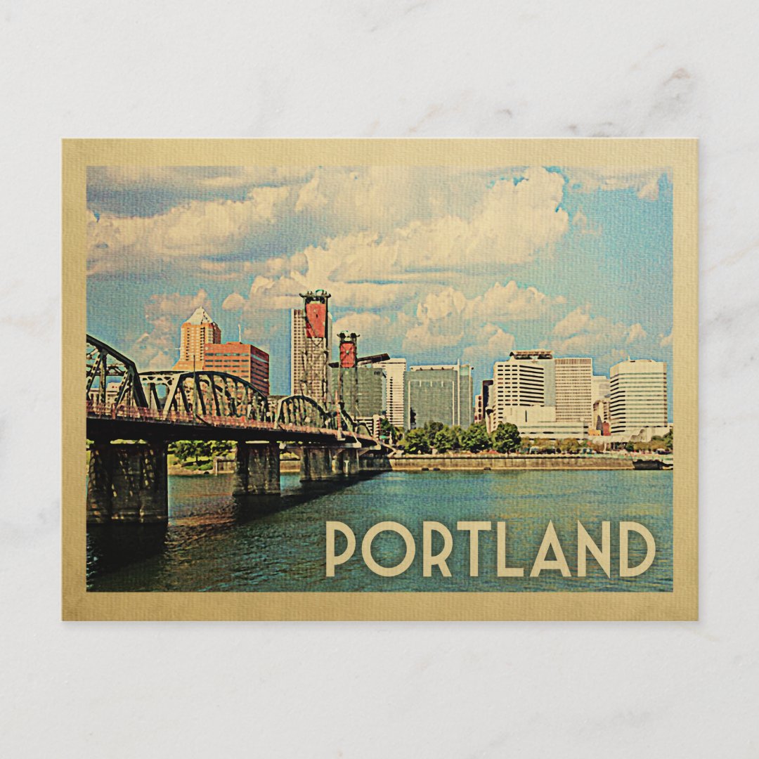 Portland Oregon Vintage Travel Postcard | Zazzle