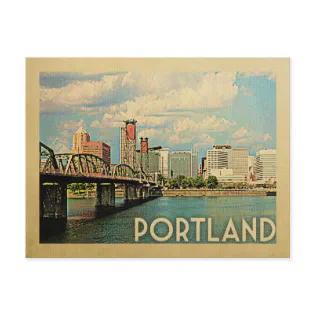 Portland Oregon Vintage Travel Postcard