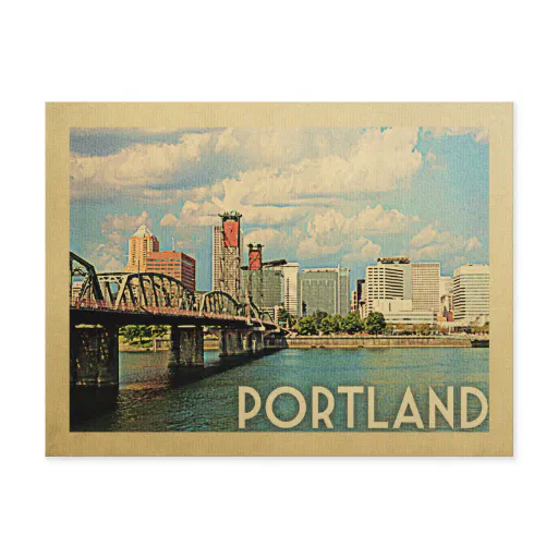 Portland Oregon Vintage Travel Postcard