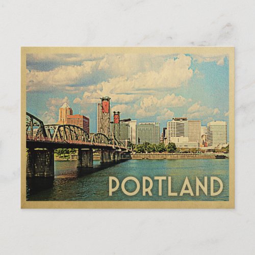 Portland Oregon Vintage Travel Postcard