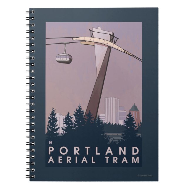 Portland, OregonAerial Tram Scene Notebook (Front)