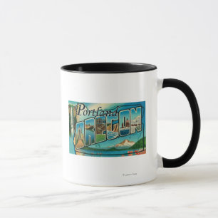 Portland, OregonLarge Letter Scenes 2 Mug