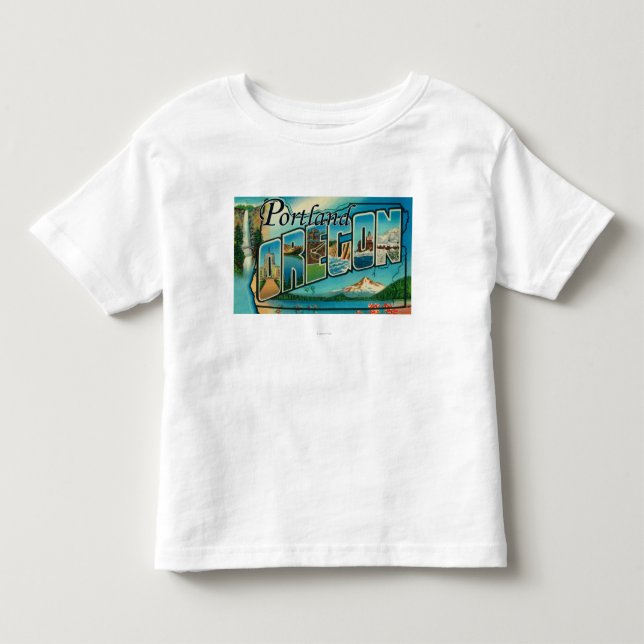 Portland, OregonLarge Letter Scenes 2 Toddler T-shirt (Front)