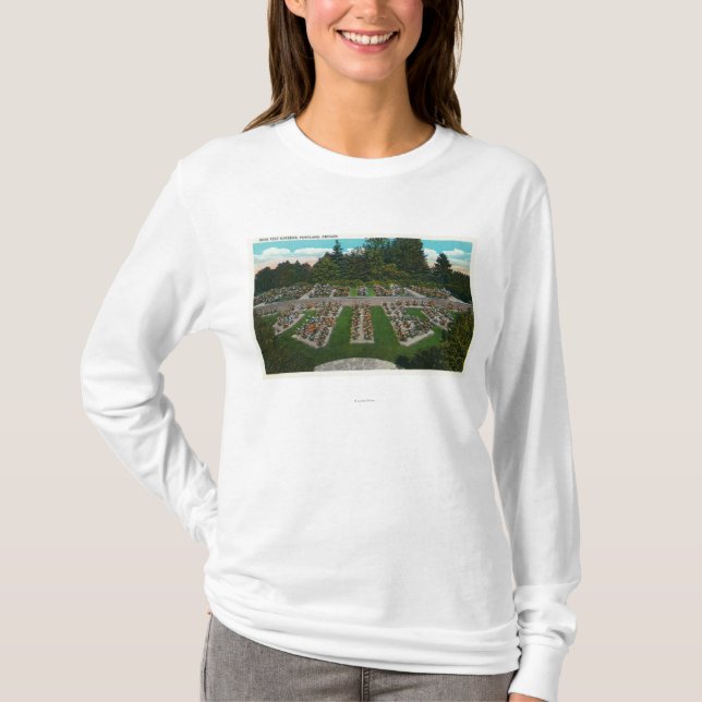 Portland, OregonView of the Rose Test Gardens T-Shirt (Front)