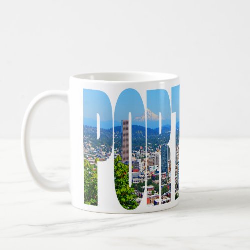 Portland Panoramic Skyline Coffee Mug