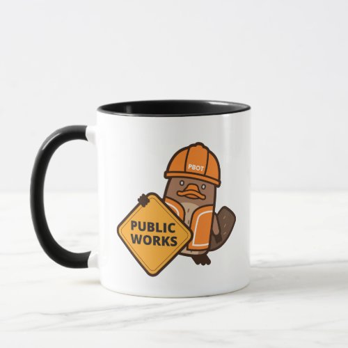 Portland Public Works Platypus Mug