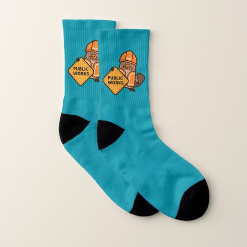 Portland Public Works platypus socks