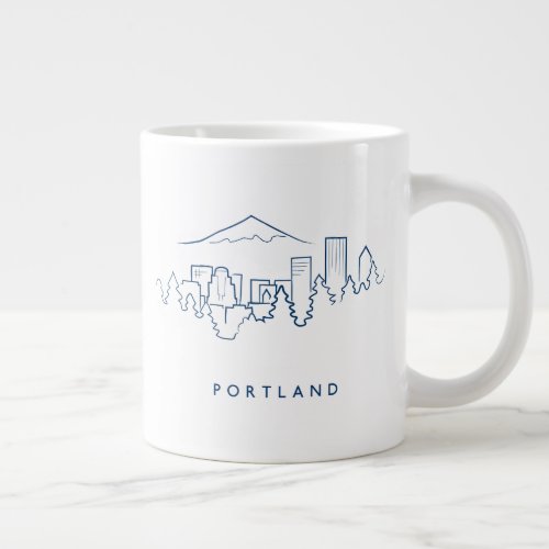 Portland Skyline Giant Coffee Mug