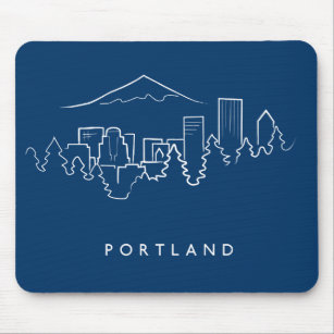 Portland Skyline Mouse Pad