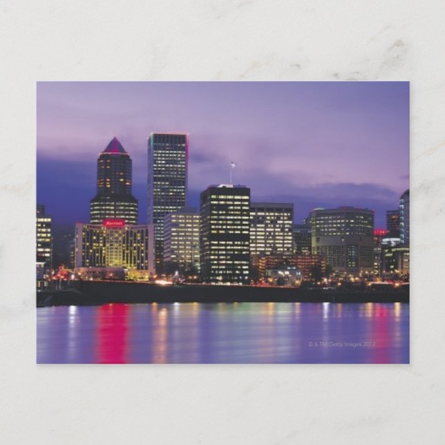 Portland Skyline Postcard (Front)