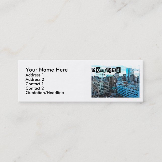 Portland Skyline Profile Card (Front)