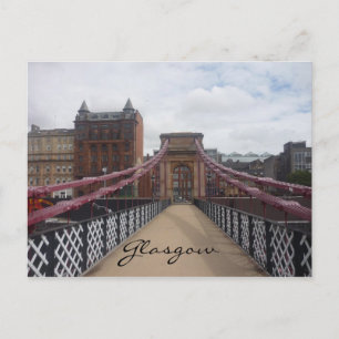 portland st bridge glasgow postcard