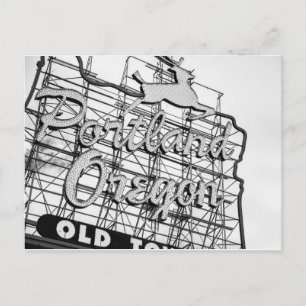 Portland Stag Sign Postcard