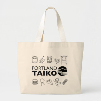 Portland Taiko Line Art Tote Bag