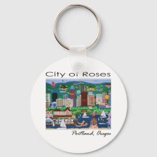 Portland~ The City of Roses Keychain