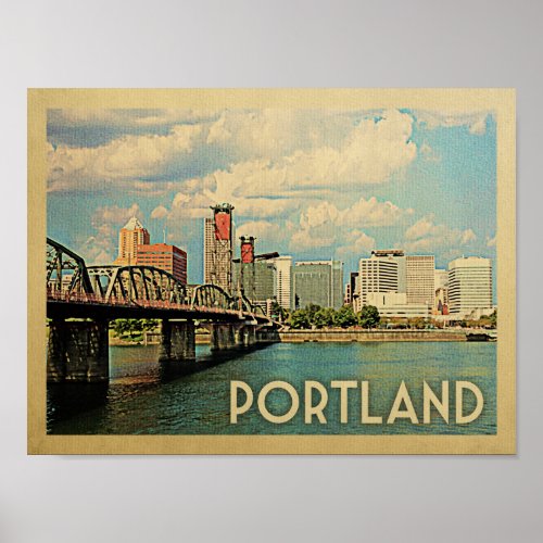 Portland Vintage Travel Poster
