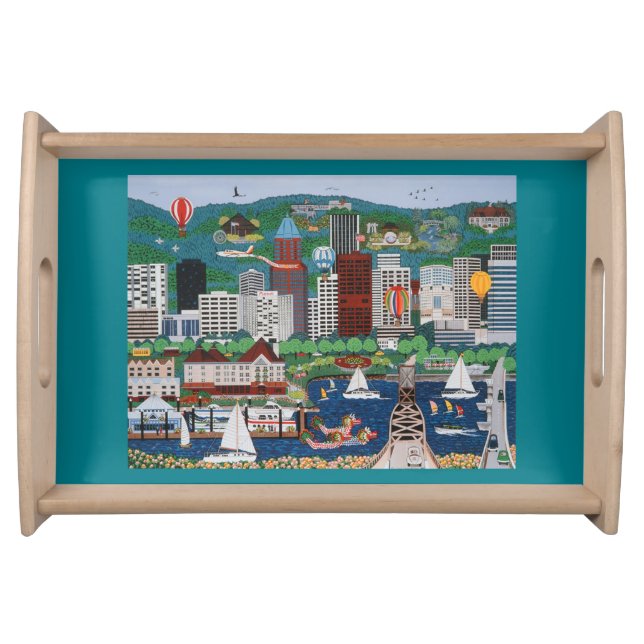 Portland Waterfront Cocktail Tray (Front)