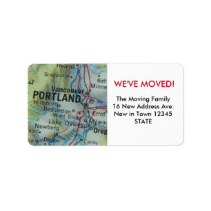 Portland We've Moved label