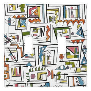 Portland-Whimsical Modern Geometric Art Light Switch Cover