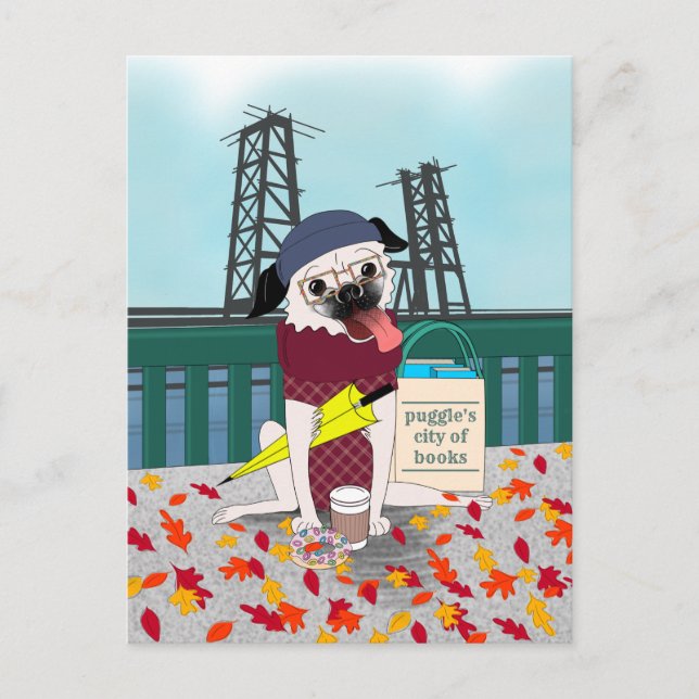 Portlandia Pug: Anarchist Jurisdiction Postcard (Front)