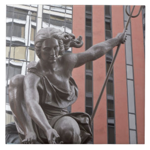 Portlandia statue, Portland, Oregon Ceramic Tile